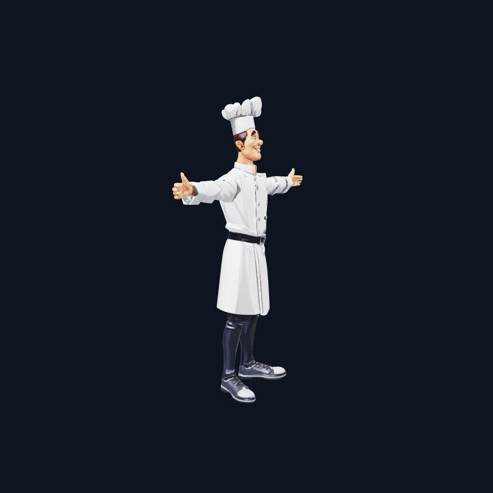 Classic Chef Character model pack